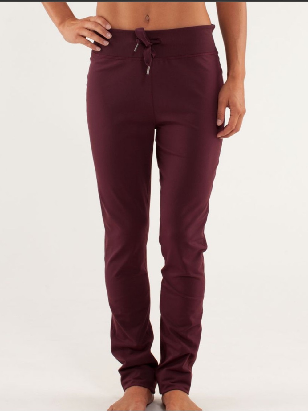 Lululemon 4 low rider pant Bordeaux drama burgundy yoga lounge comfy activewear